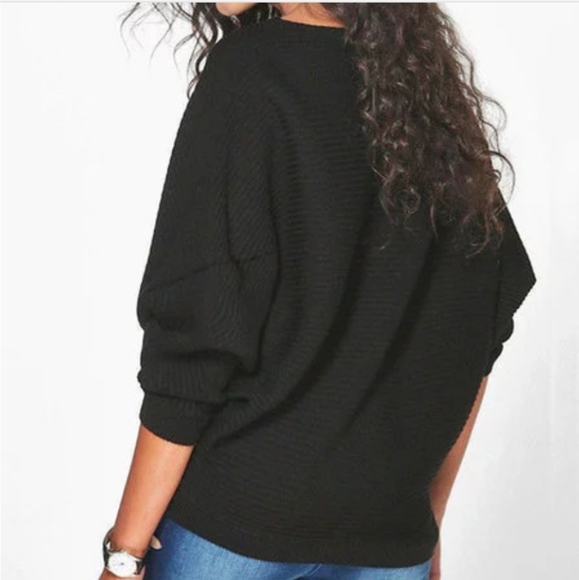 New Cashmere boat neck Batwing Dolman Sweater - Picture 2 of 7